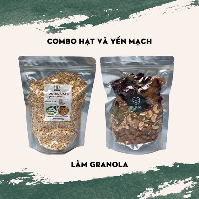 Combo Hạt Và Yến Mạch Làm Granola