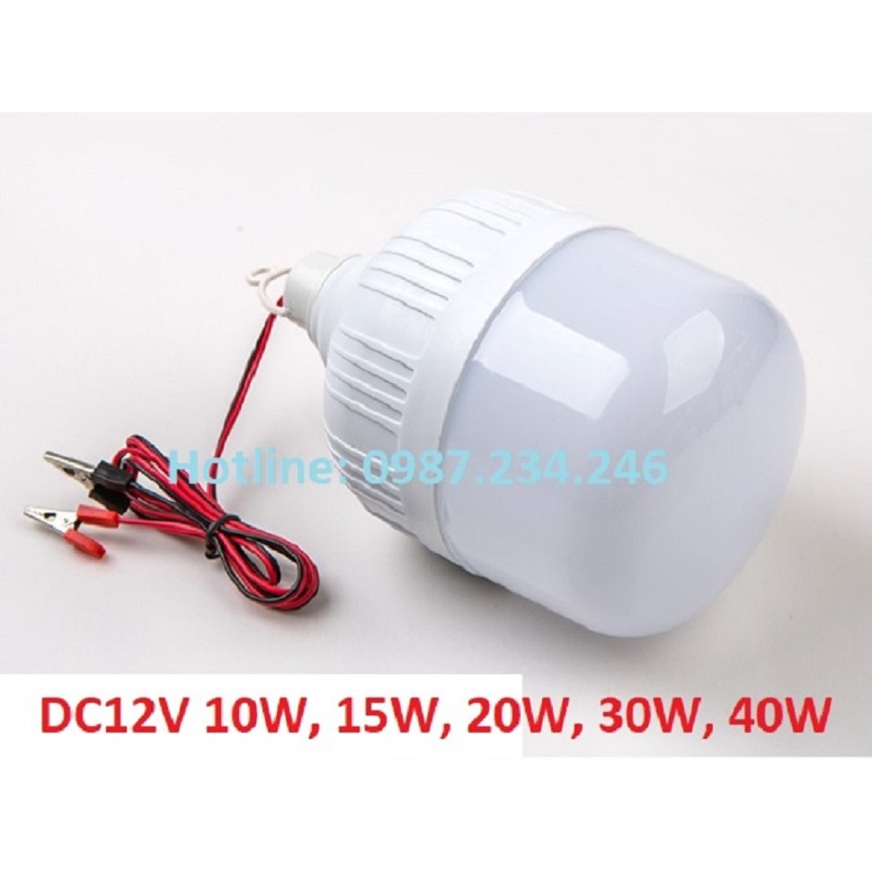 SALE SỐC - Bóng Đèn LED 12V kẹp bình Ắc Quy tiết kiệm điện siêu sáng siêu rẻ