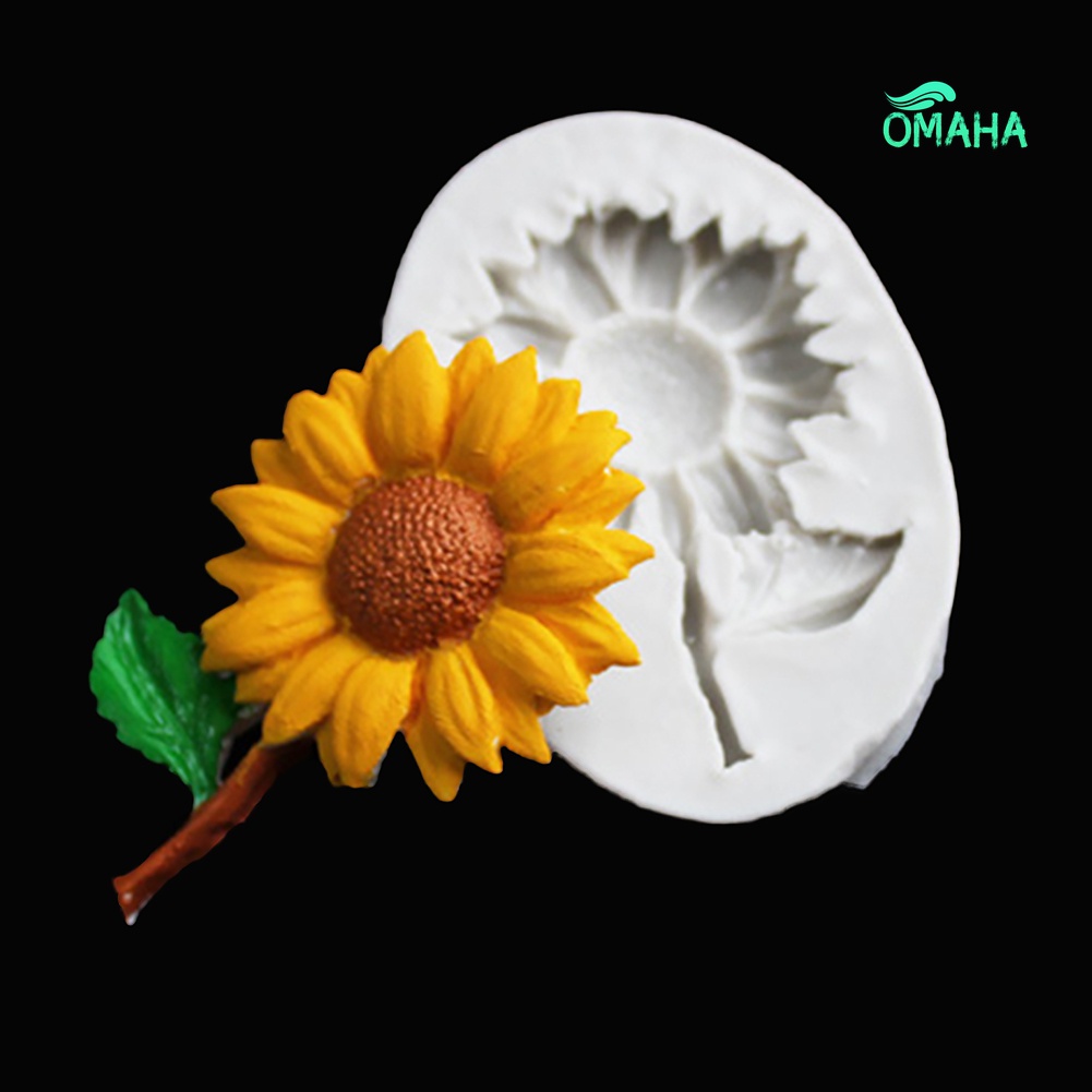 Khuôn Silicone Tạo Hình Hoa Hướng Dương Trang Trí Bánh