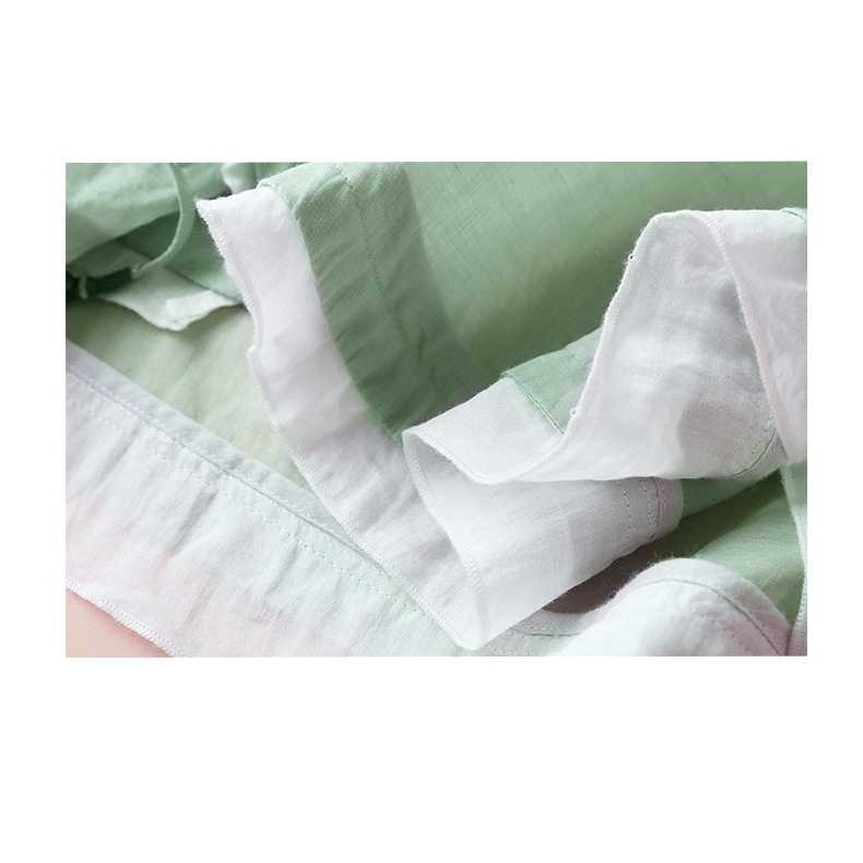 Áo Sơ Mi 100% Cotton Tay Lỡ Thêu Họa Tiết Phong Cách Retro Thời Trang Mới