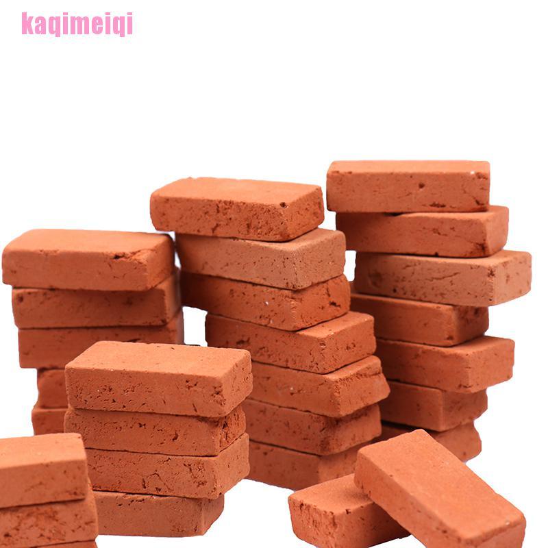 Set 50 Mô Hình Gạch Mini 1 / 16 Dùng Để Trang Trí Tiểu Cảnh