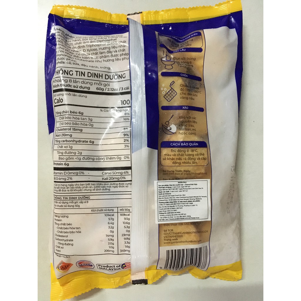 Đậu hủ phô mai eb cheese tofu nhập khẩu malaysia chỉ giao tại tphcm - ảnh sản phẩm 5