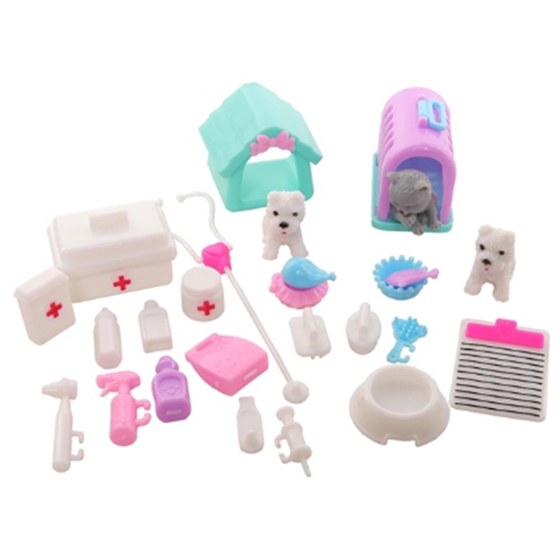Set 64 Món Đồ Chơi Búp Bê Barbie 11.5 '' Hình Xe Hơi Thời Trang