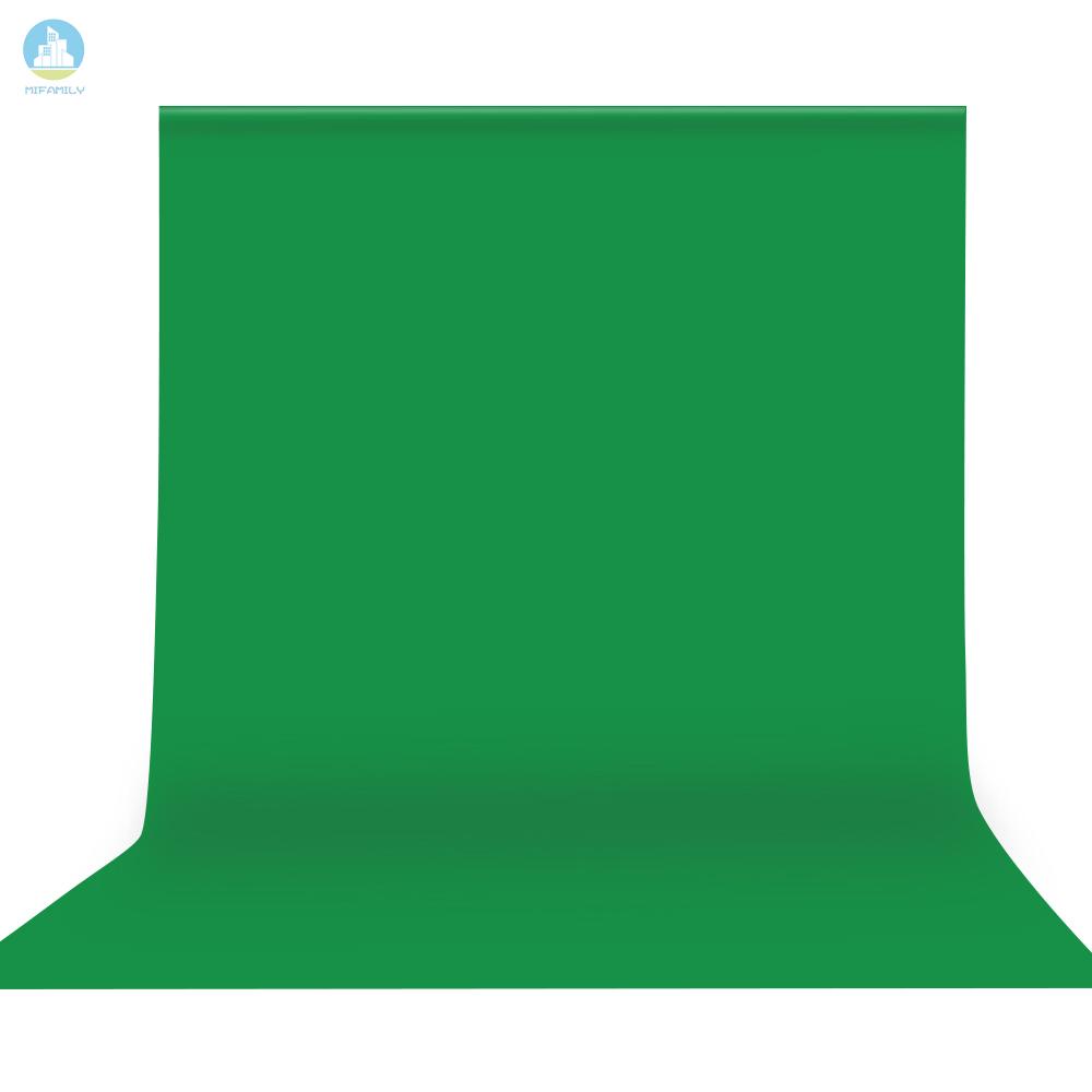 MI   3 * 6m / 10 * 19.7ft Professional Green Screen Backdrop Studio Photography Background Washable Durable Polyester-Cotton Fabric Seamless One-Piece Design for Portrait   Product Shooting