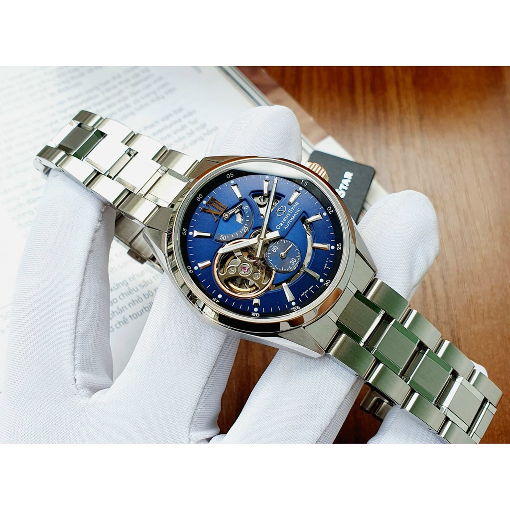 Đồng hồ nam chính hãng Orient Star Limited mới 2020 Semi Skeleton RE-AV0116L00B - Máy cơ tự động - Kính Sapphire