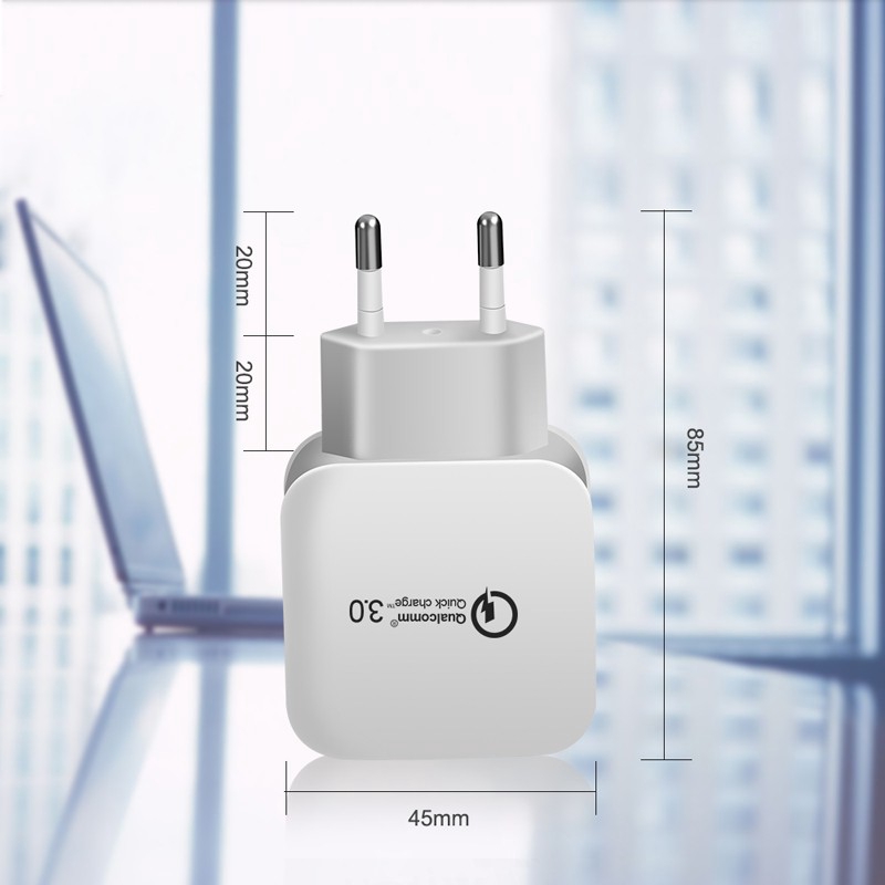 Suntaiho Củ Sạc Hỗ Trợ Sạc Nhanh Qc Usb 3.0 Phích Cắm Eu / Us Cho iPhone 12 Pro Max 12 mini Universal Android Phone