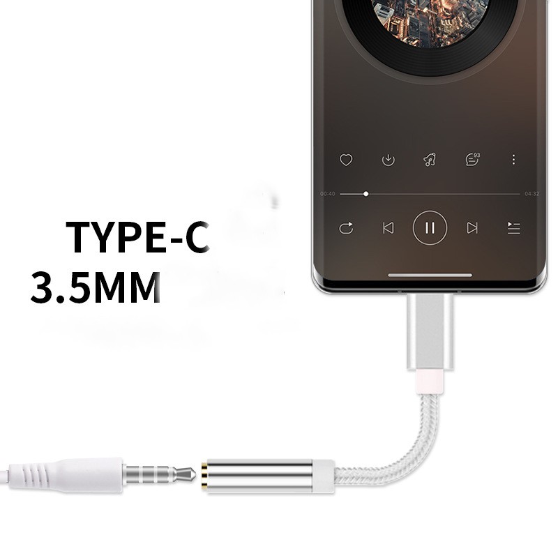 Jack chuyển đổi Type-C ra AUX 3.5mm TIANSTON Type-C To AUDIO Cable ⭐🌟[SIÊU SALE]🔥💥 Đầu chuyển type c to 3.5