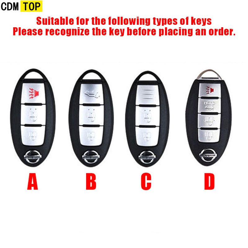 Vỏ TPU Kèm Móc Khóa Điều Khiển Từ Xa Cho Nissan Rogue XTrail T32 T31 Qashqai J11 J10 Kicks Tiida Murano Juke Versa Infiniti