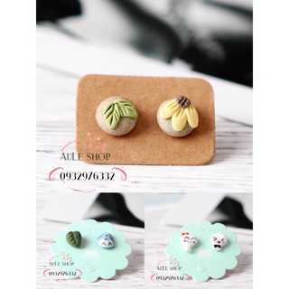 Bông tai gốm sứ thủ công nhiều kiểu dáng