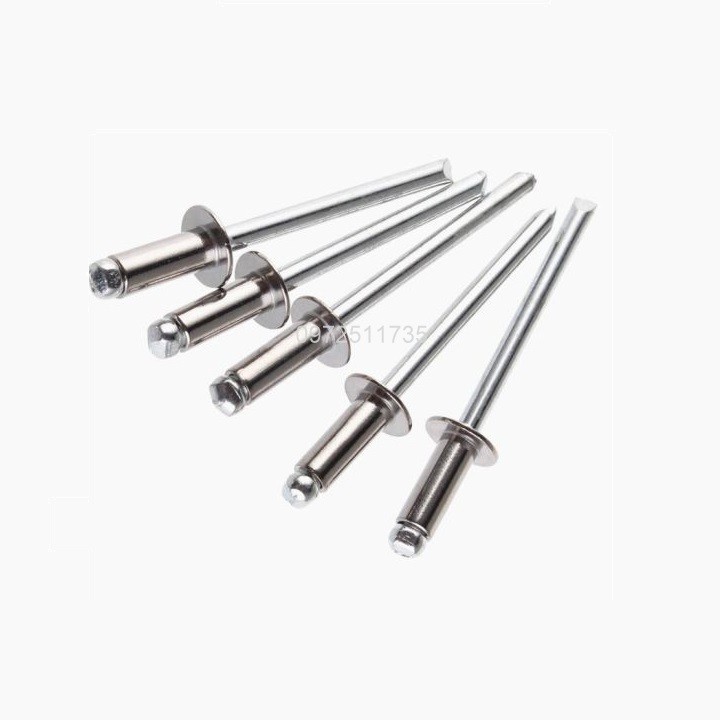Đinh rút inox, rive inox phi 4 túi 20c