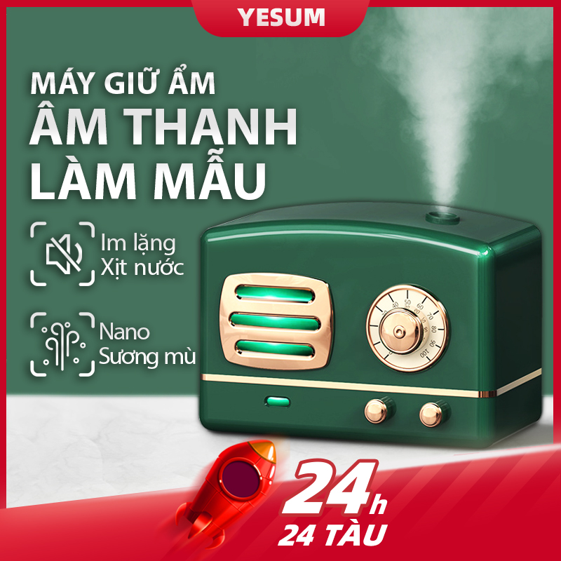 Máy tạo độ ẩm khuếch tán tinh dầu siêu âm có đèn led dung tích 200ml chất lượng cao