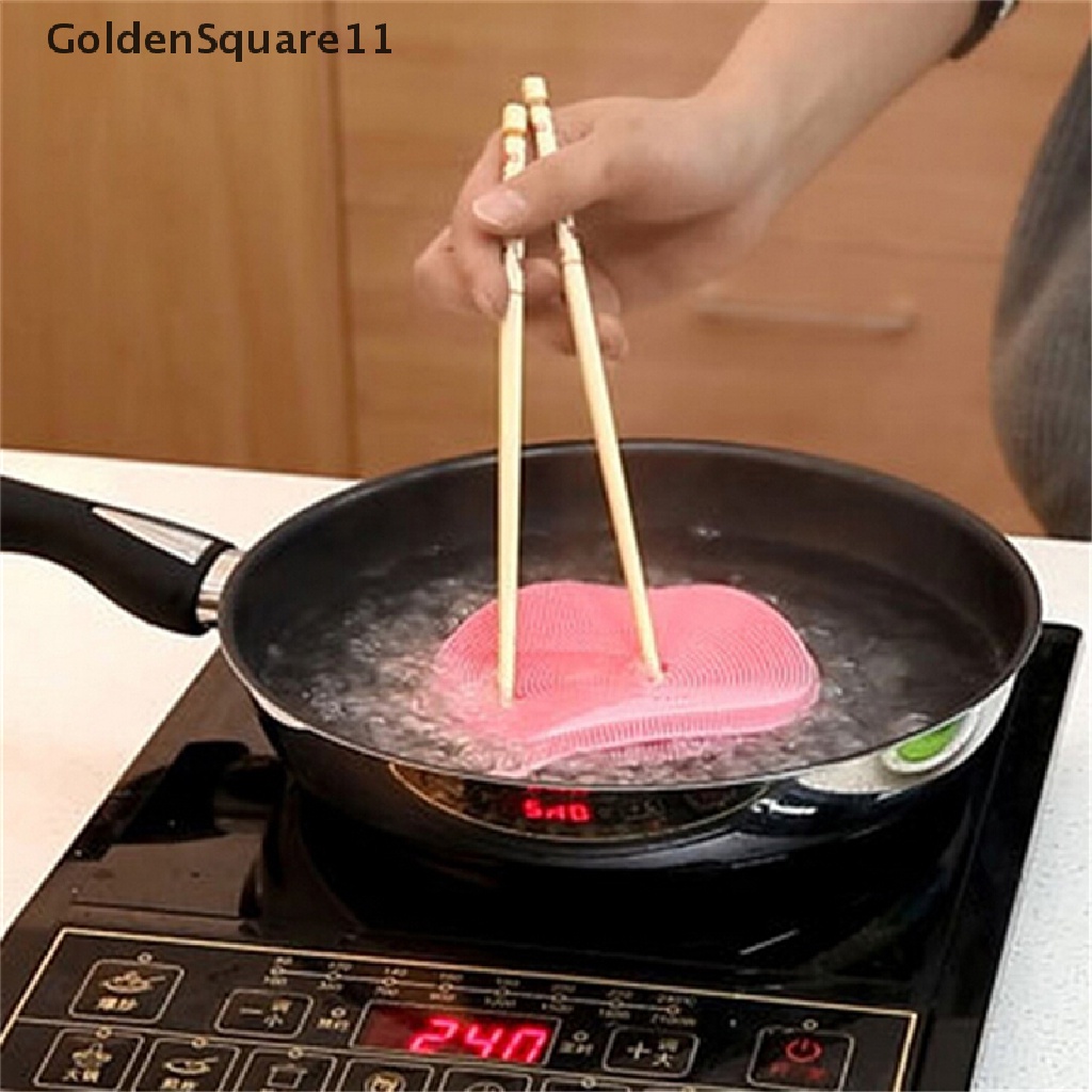 11 Miếng Rửa Chén Bằng Silicone Chống Vi Khuẩn Tiện Dụng