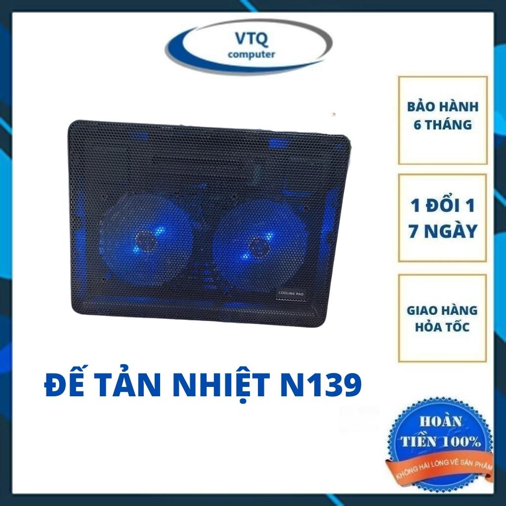 Đế tản nhiệt laptop N99 2 quạt, fan laptop n19,n99,n139,s200,s18,s400 làm mát cực nhanh.bảo hành 3 tháng.shopphukienvtq