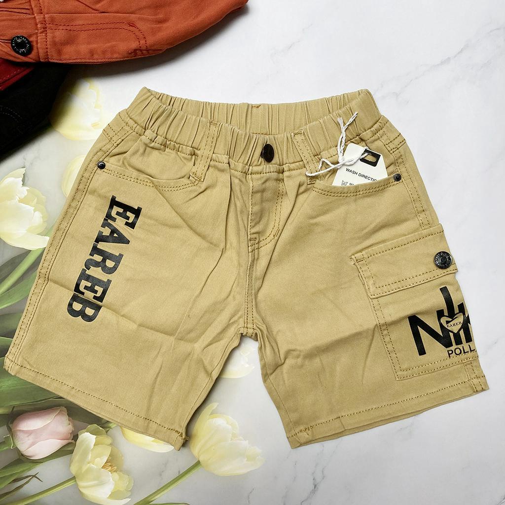 QUẦN ĐÙI BÉ TRAI KAKI THUN - QT23