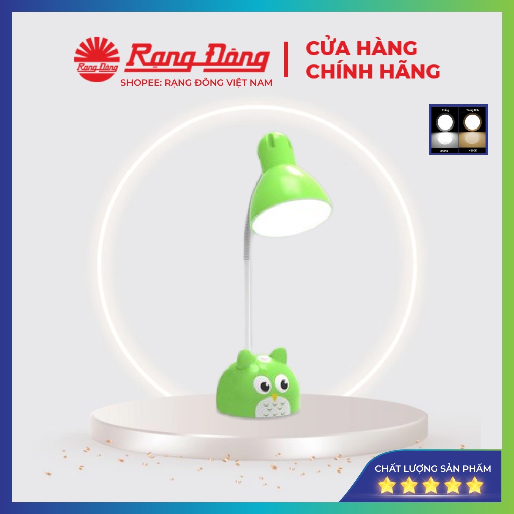 Đèn học Rạng Đông chống cận 5w, đèn học để bàn cho bé, học sinh, đọc sách, làm việc RD-RL-27.V2 5W