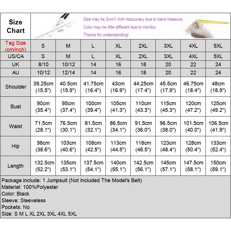 Jumpsuit VONDA dáng dài sát nách thiết kế xẻ tà sang trọng cho nữ