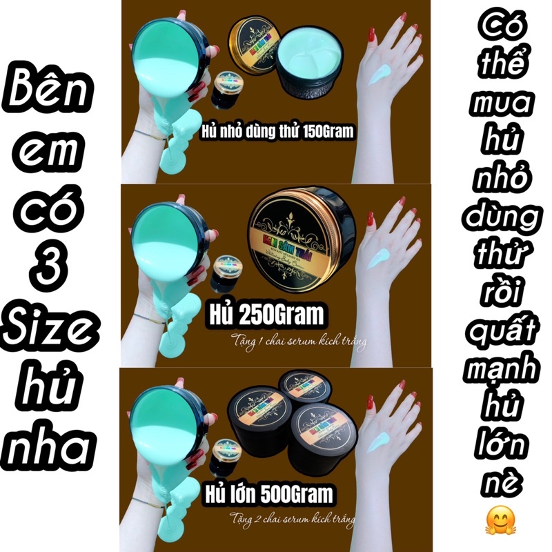 Kem body trắng da SÂM THÁI 500GR dành riêng cho da ngâm đen