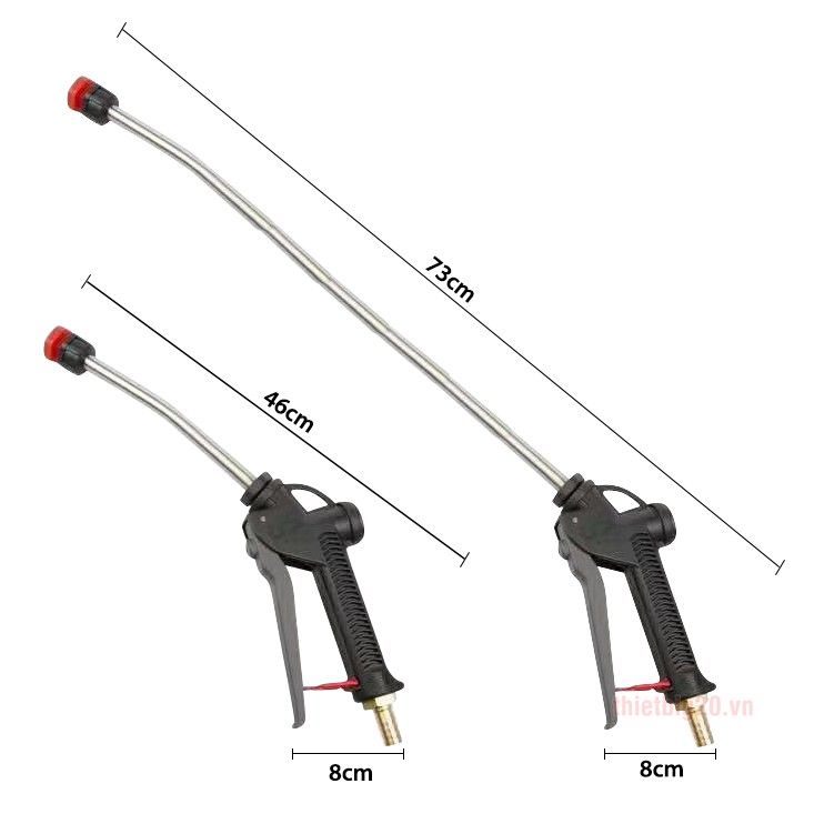 Súng tạo bọt tuyết, đầu phun bọt rửa xe siêu mịn MR-5008