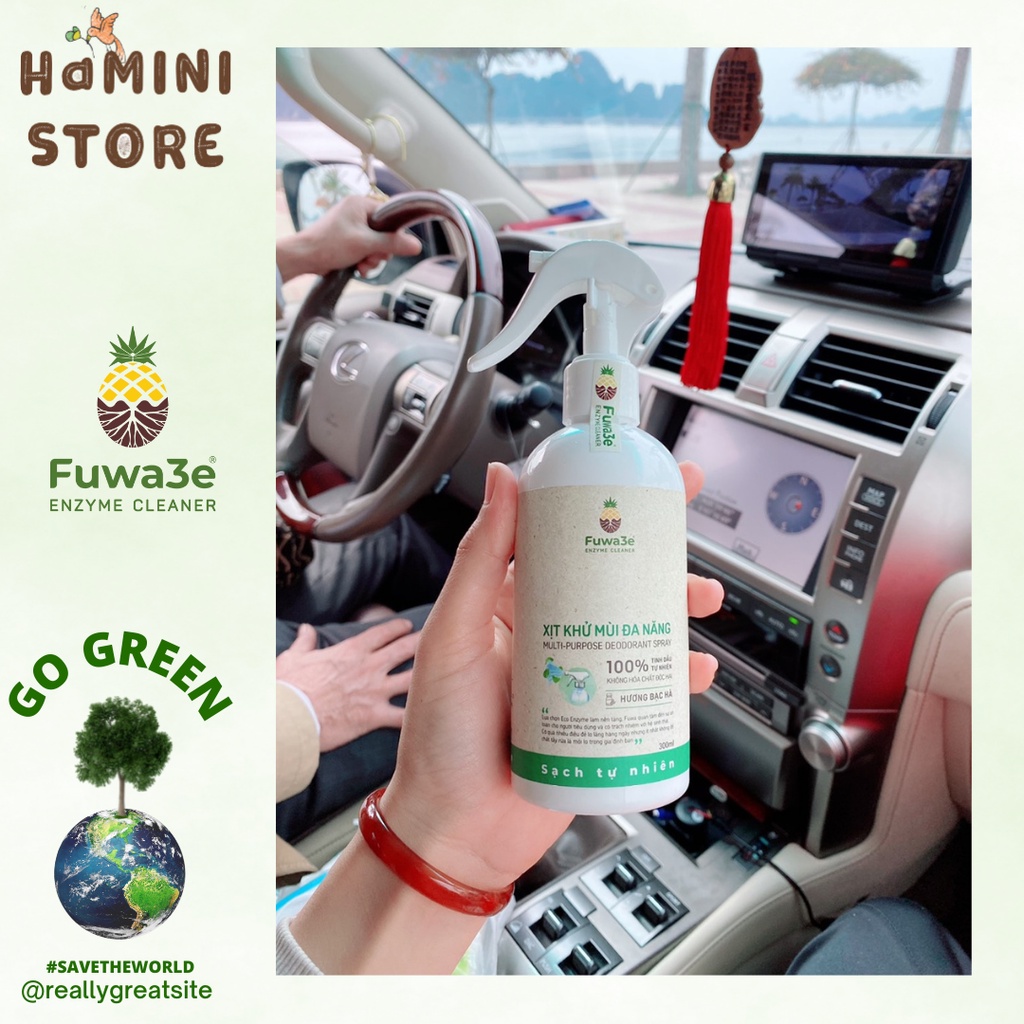 Refill xịt tinh dầu tràm và xịt khử mùi đa năng chế phẩm sinh học Fuwa3e