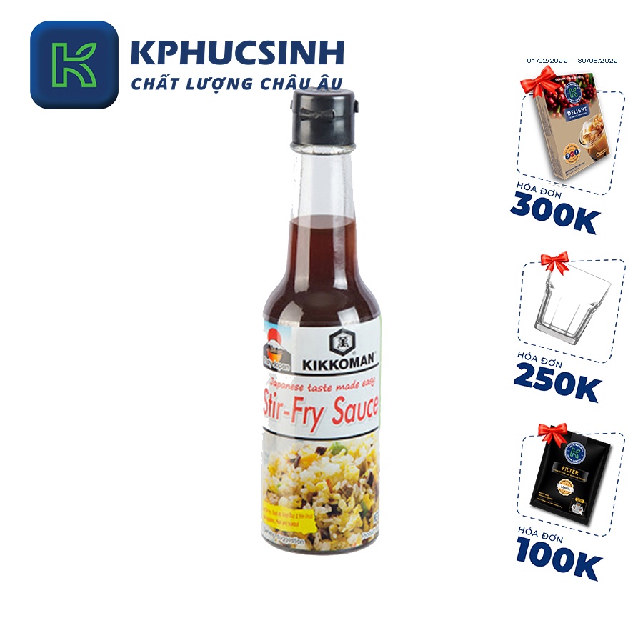 Sốt chuyên xào hiệu Kikkoman Tasty Japan 150ml KPHUCSINH - Hàng Chính Hãng