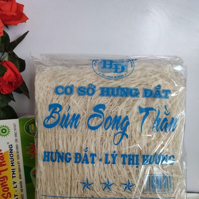 Bún làm từ đậu xanh Bún Song Thằn - đặc sản Bình Định (hiệu Hưng Đắt - Lý Thị Hương)