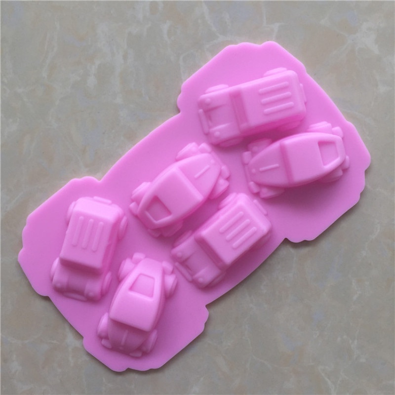 Khuôn Silicone Làm Bánh Tạo Hình Xe Hơi 3D Độc Đáo Tiện Dụng