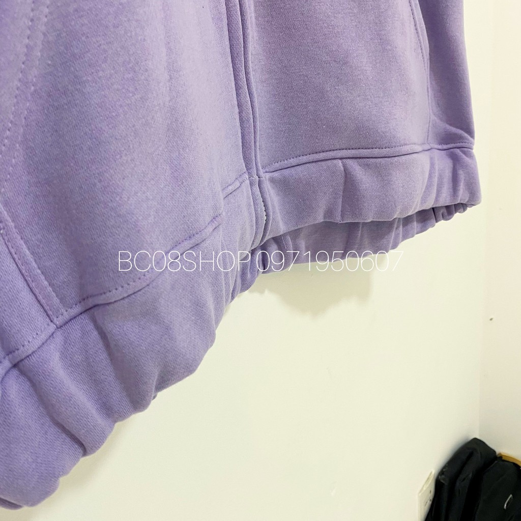 Áo Hoodie Nỉ Màu Tím có mũ Unisex dáng rộng có size BC116 | BigBuy360 - bigbuy360.vn