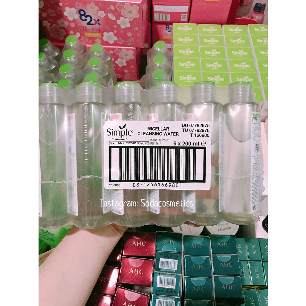 Nước Tẩy Trang Simple Micellar Cleansing Water 200ml