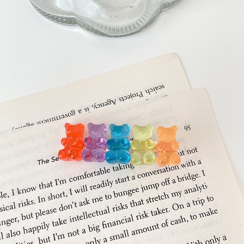 Kep tóc mái hoạt hình bấu mini dễ thương TÍM STORE phụ kiện thời trang