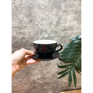 Bộ ly sứ kèm đĩa capuchino 220ml