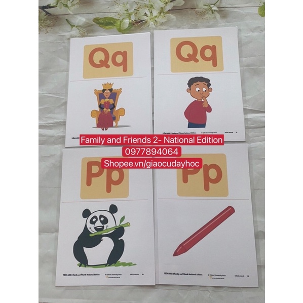 Phonics Cards- Thẻ Tiếng Anh Phonics Family and Friends 2