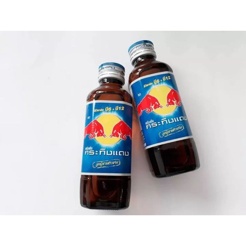 Lốc 10 Chai Nước Tăng Lực Red Bull Bò Húc Thái Lan - Bò cụng chai sành Thailand 150mL