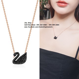 Dây chuyền swa thiên nga đá đen