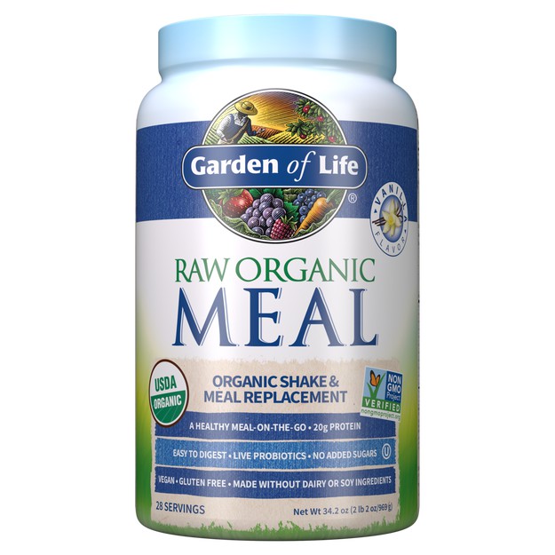 Bột Protein hữu cơ thay bữa ăn thuần chay (Raw Organic Meal) - Garden of Life - HCMShop