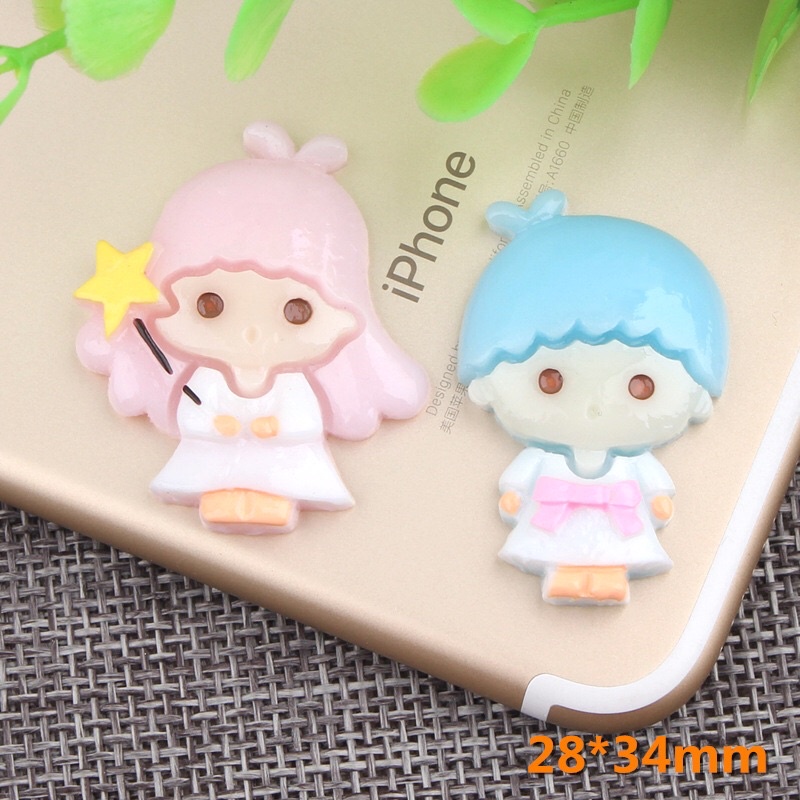 CHARM NỮ XANH HỒNG