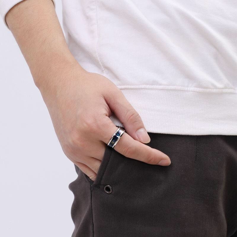 Korean version of high-precision body temperature ring Smart temperature ring men's trendy personali