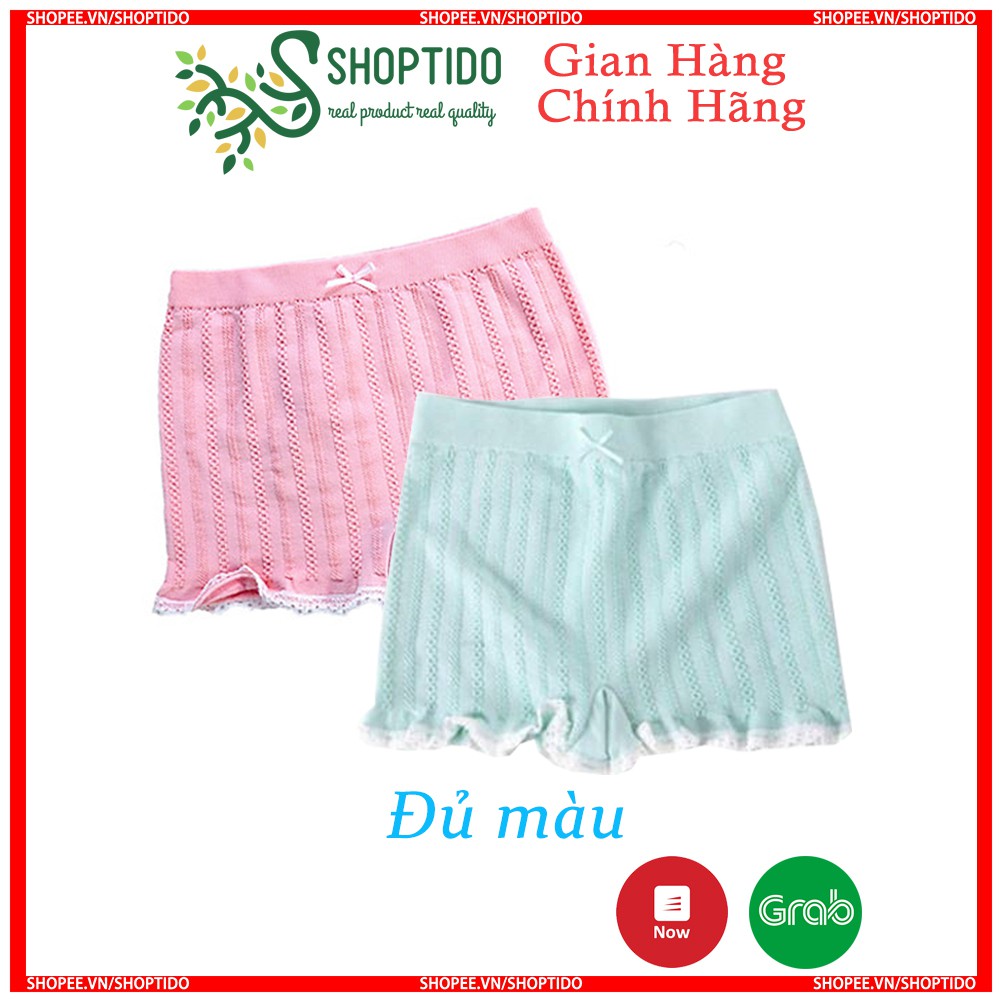 Quần đùi mặc váy cotton dệt gân cao cấp có giản 4 chiều thoáng mát , thấm hút mồ hôi