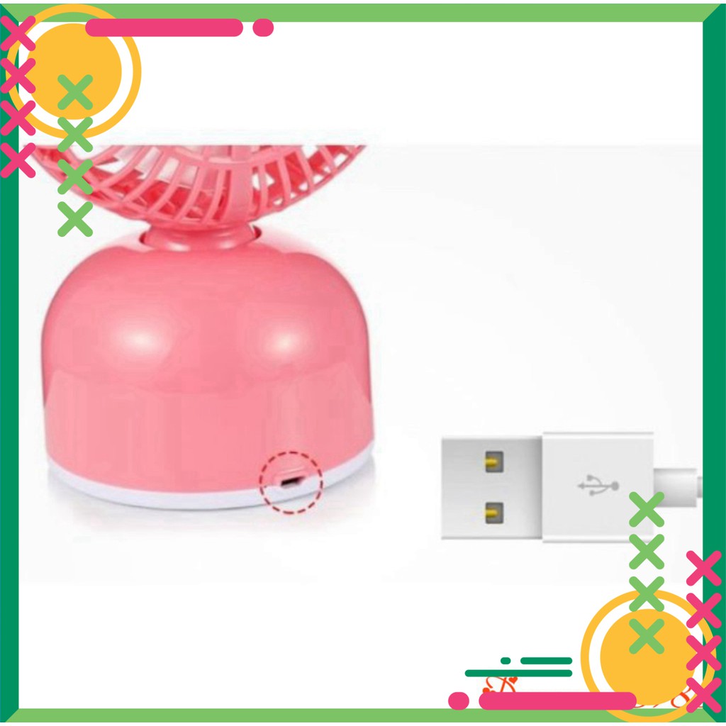 [FREE SHIP] 💥[FREESHIP + BẢO HÀNH 1 NĂM]💥Quạt Sạc Điện Phun Sương Để Bàn Làm Việc Cổng USB KM - 690💥SIÊU HOT💥