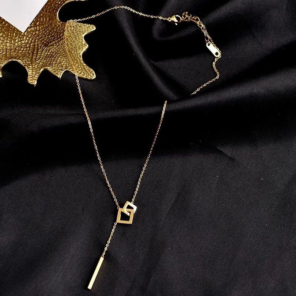 Dây Chuyền Thép Titan Thanh Lịch Cho Nữ