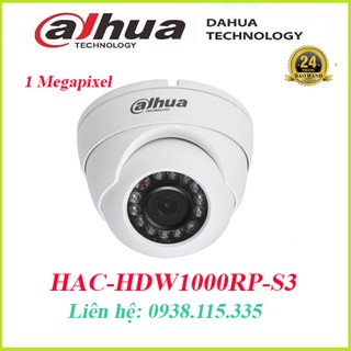 CAMERA DAHUA 1.0MP HAC-HDW1000RP-S3