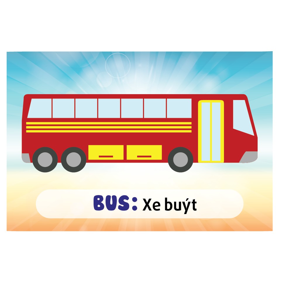 Sách - Thẻ Bé Nhận Biết Phương Tiện Giao Thông
