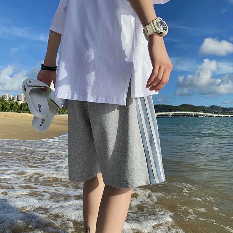 Quần  short thể thao ống rộng họa tiết kẻ sọc thời trang dành cho nam quần đùi thể thao nam  bóng rổ quần dài nam thể thao  quần đi biển quần đá bóng  quần short đen tiếng nhật big size simple