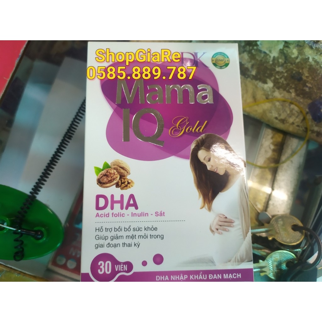 Mama IQ Gold bổ sung DHA SẮT VÀ VITAMIN, KHOÁNG CHẤT CHO MẸ BẦU bồi bổ sức khỏe, nâng cao sức đề kháng