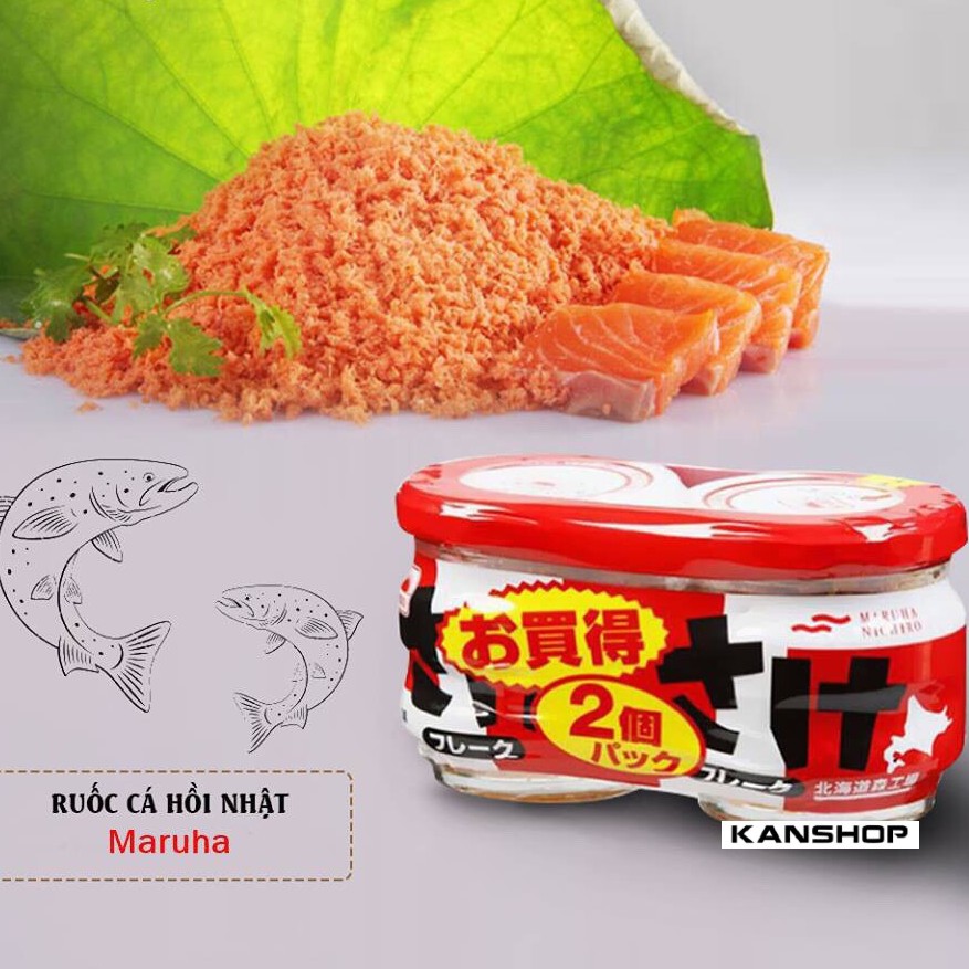 Ruốc cá hồi Maruha Nichiro Nhật Bản 50g x 2 hộp - Kan Shop hàng Nhật