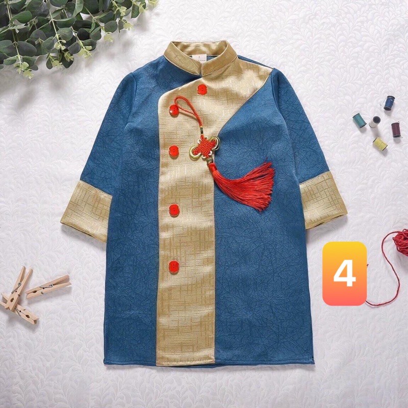 áo dài cách Tân bé trai bé gái 2021