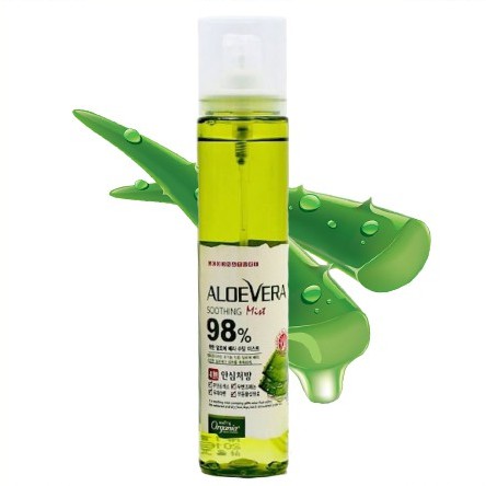 Xịt khoáng lô hội Aloevera 98% từ nha đam tự nhiên Soothing Mist 118ml NPP Shoptido