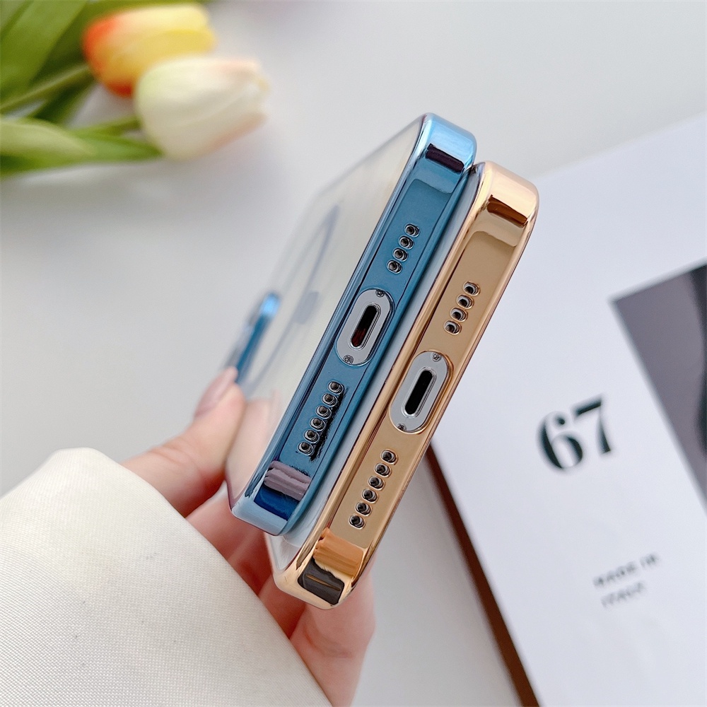 Ốp Điện Thoại Mềm Tích Hợp Từ Tính Cho IPhone 14 14Pro 14 plus 14 Pro max 13 Pro max 12 Pro max