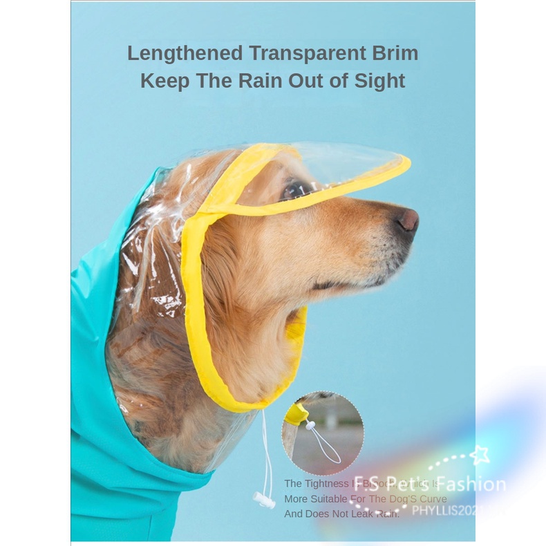 Áo Mưa Thời Trang Nhiều Màu Sắc Cho Chó Cỡ Vừa Và Lớn 3XL-8XL