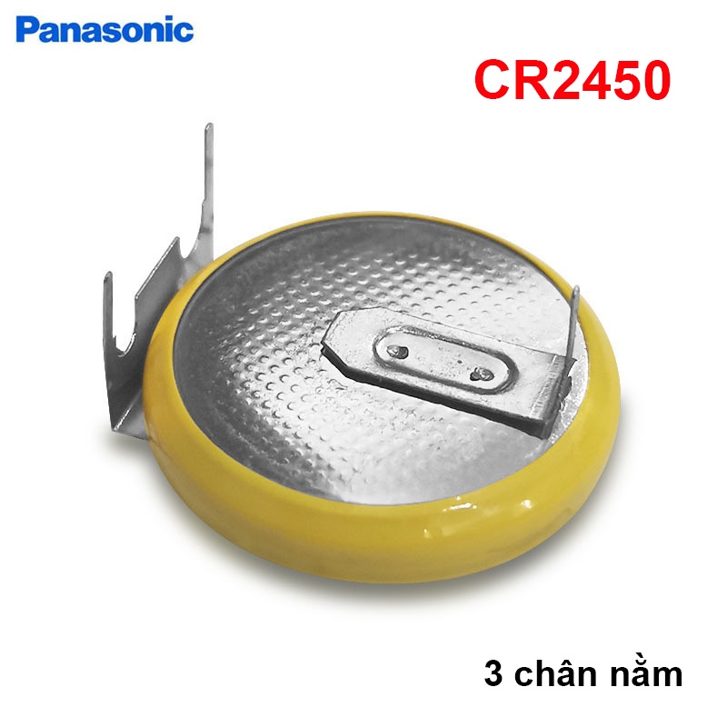 Pin nồi cơm Nhật Panasonic CR2450 hàn chân (loại 3 chân)