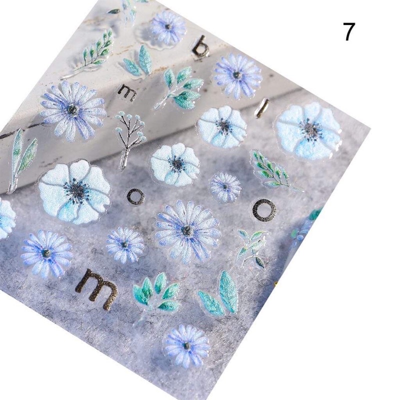 Sticker nổi 9D dán trang trí móng siêu đẹp